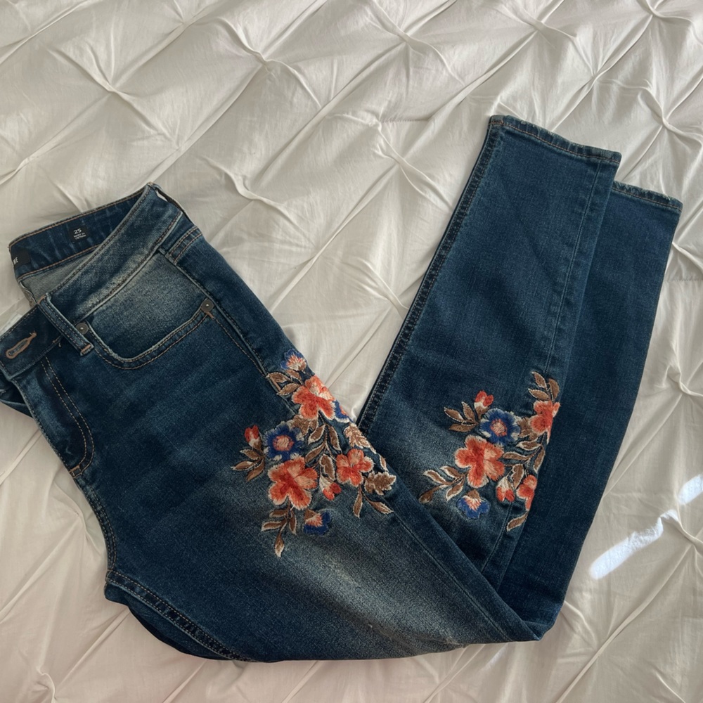 Miss Me Floral Skinny Jeans